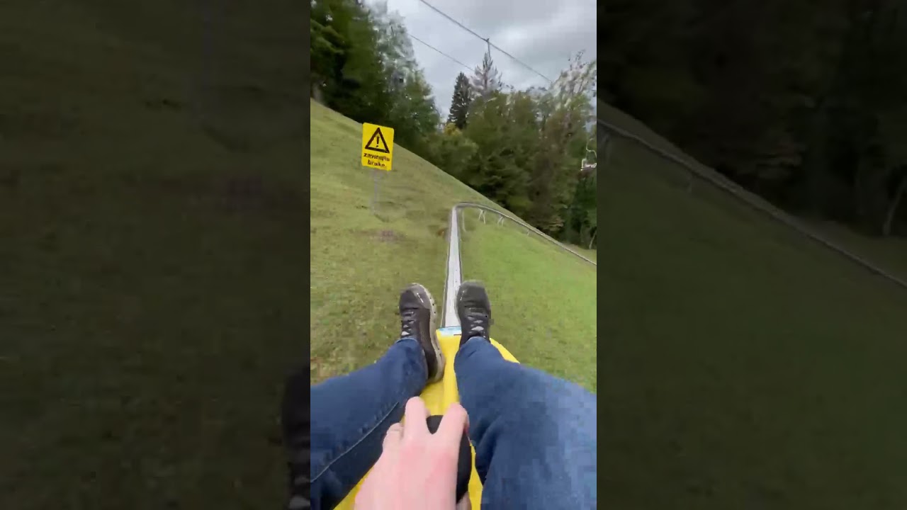 Toboggan on Straza Hill Lake Bled YouTube