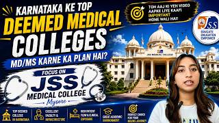 Best Deemed Medical Colleges in Karnataka for MD/MS | JSS Medical College #KarnatakaMedicalCollege