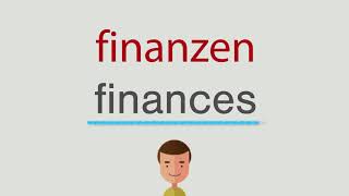 Wie Heißt Finanzen Auf Englisch