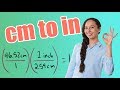 Centimeters to Inches Conversion Quiz
