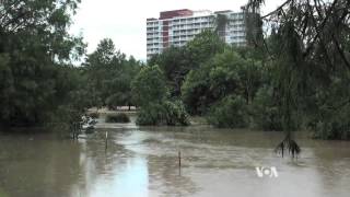 Flood Waters Recede in Houston, but Rain Continues