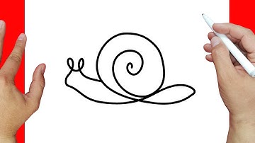 HOW TO DRAW A SNAIL IN ONE STROKE