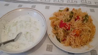 tasty rice recipe with  vegetables   آشپز خانه مزار  برنج  Reis kochen Übersetzung  in Beschreibung