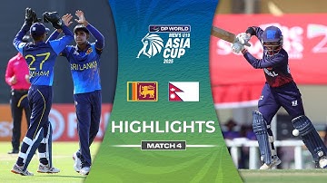 Match 4 | Nepal U19 vs Sri Lanka U19 | Highlights | DP World Men