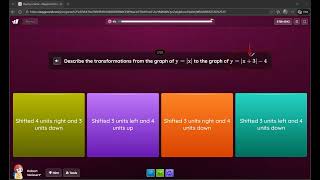 M3 U2 Practice Test 02   Absolute value parent function transformed