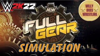 AEW FULL GEAR 2022 - WWE 2K SIMULATION