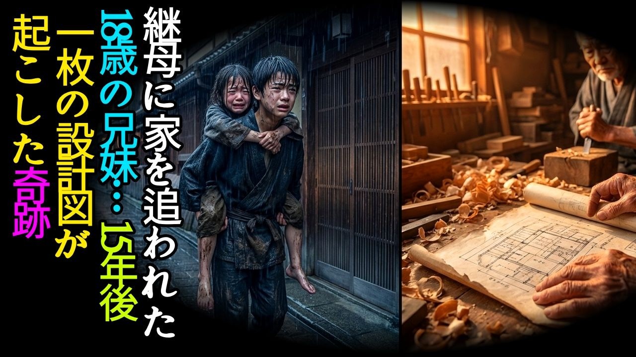 継母に家を追われた18歳の兄妹… 15年後、一枚の設計図が起こした奇跡