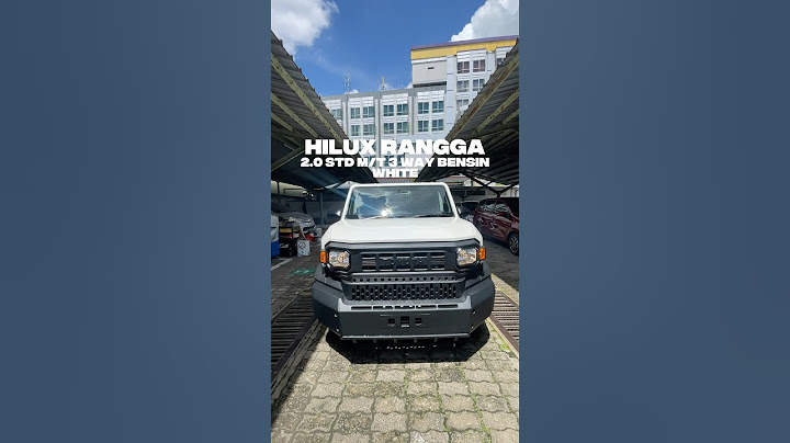 Toyota All New Hilux RANGGA 2.0 STD M/T 3 WAY Bensin - White