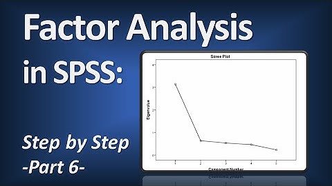 Factor Analysis in SPSS (Principal Components Analysis) - Part 6 of 6