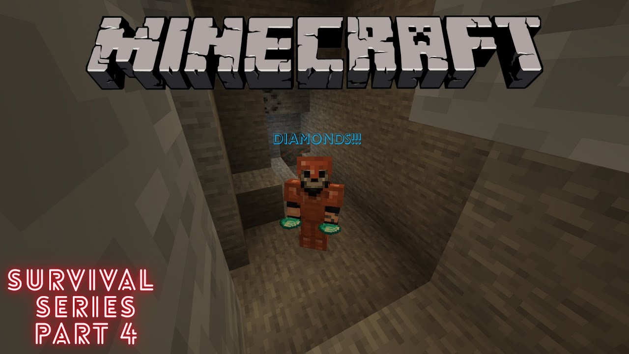 FOUND DIAMONDS! | Minecraft Survival Series Part 4 - YouTube