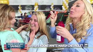 Koons White Marsh Chevrolet July 4th Savings Continue