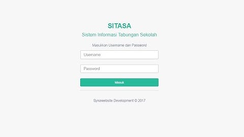 Sistem Tabungan Sekolah Online