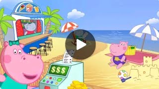 кафе гиппо на пляже игра мультфильм screenshot 3