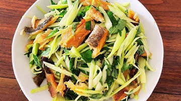 Cách làm món GỎI XOÀI KHÔ CÁ LÓC, món ăn rất ngon và bắt cơm, món ăn chơi tuyệt vời