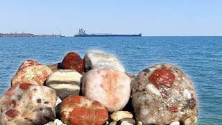 Rock Hunting in Front of the Largest Limestone Quarry in the World