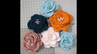 Crochet Orange Rose