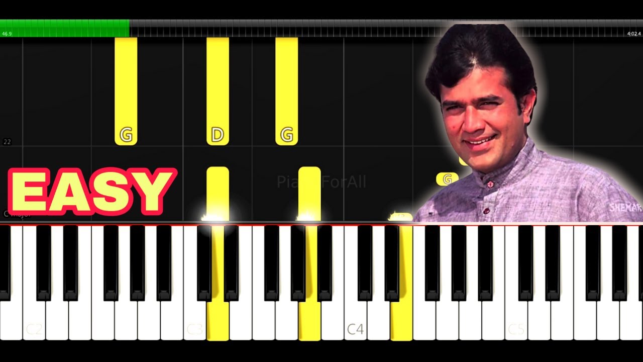 O Mere Dil Ke Chain Piano Tutorial | Kishore Kumar | Rajesh Khanna | PianoForAll