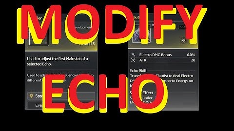 ECHO MODIFIER change main stat of ECHO in wuthering waves