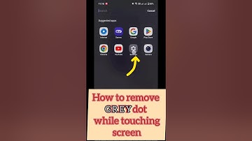 How to remove disable grey | white Dot pointer on the mobile screen of OnePlus
