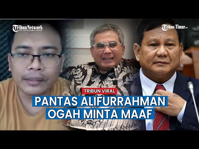 VIDEO LENGKAP! Alasan Alifurrahman Tak Mau Minta Maaf soal Isu Prabowo Tampar Wamen, Tak gentar Dila class=