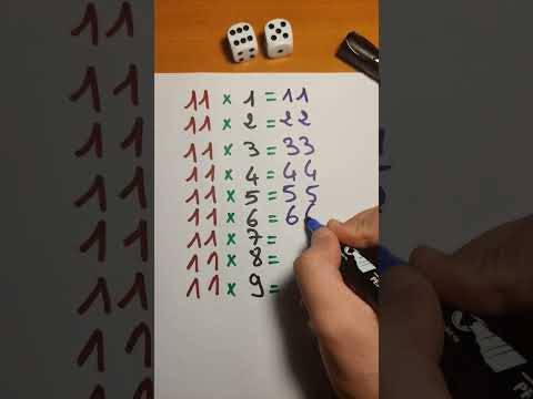 جدول ضرب 11