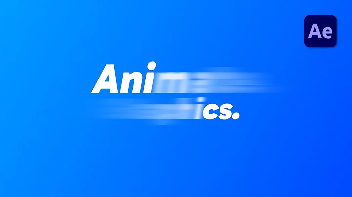 Text motion blur in After Effects