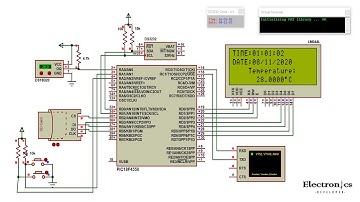 Temperature data logging with PIC18F4550 and DS18B20 sensor