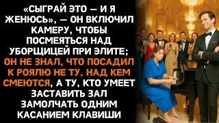 видео: «Я ЖЕНЮСЬ на тебе, ЕСЛИ СЫГРАЕШЬ НА РОЯЛЕ!» — насмешливо сказал МИЛЛИОНЕР… но первый аккорд заставил картинка: «Я ЖЕНЮСЬ на тебе, ЕСЛИ СЫГРАЕШЬ НА РОЯЛЕ!» — насмешливо сказал МИЛЛИОНЕР… но первый аккорд заставил