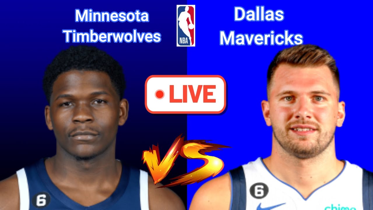 Dallas Mavericks at Minnesota Timberwolves NBA Live PLay by Play Scoreboard / Interga