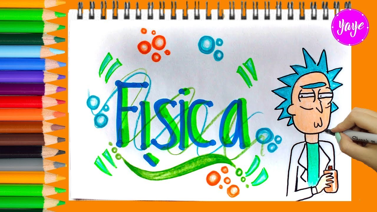 IDEAS PARA MARCAR TUS CUADERNOS-REGRESO A CLASES-Cómo dibujar portada de  FÍSICA - thptnganamst.edu.vn