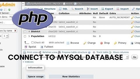 PHP Connect To Database Mysql In easy steps | Tutorial | HINDI/URDU
