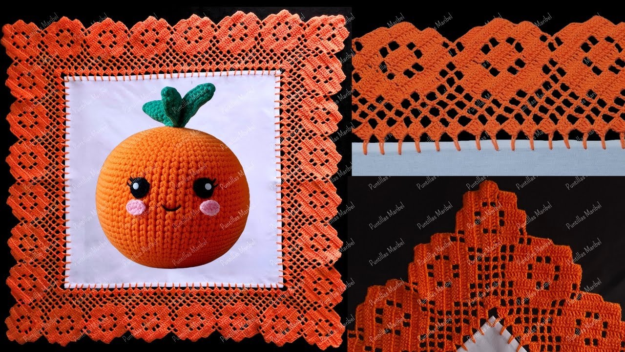 Te enseño a tejer esta hermosa puntilla de FLORES de una sola vuelta 🦚  787