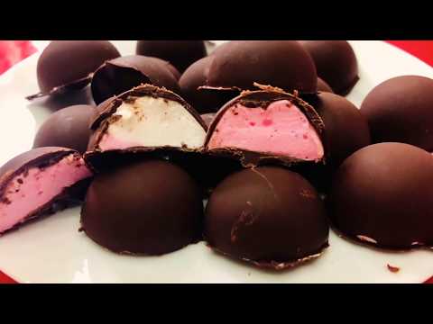 შოკოლადი ზეფირის შიგთავსით/Chocolate with marshmallow  •ჩემი სამზარეულო•