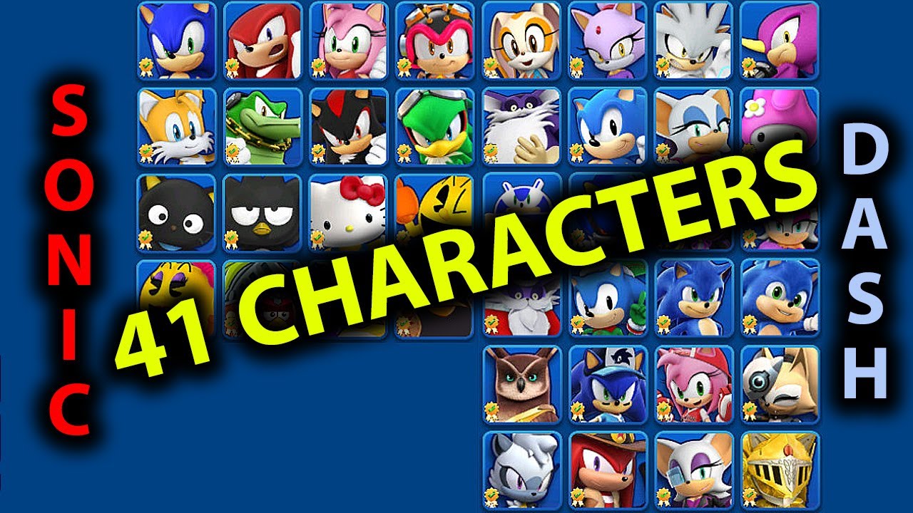These are characters in Sonic Dash