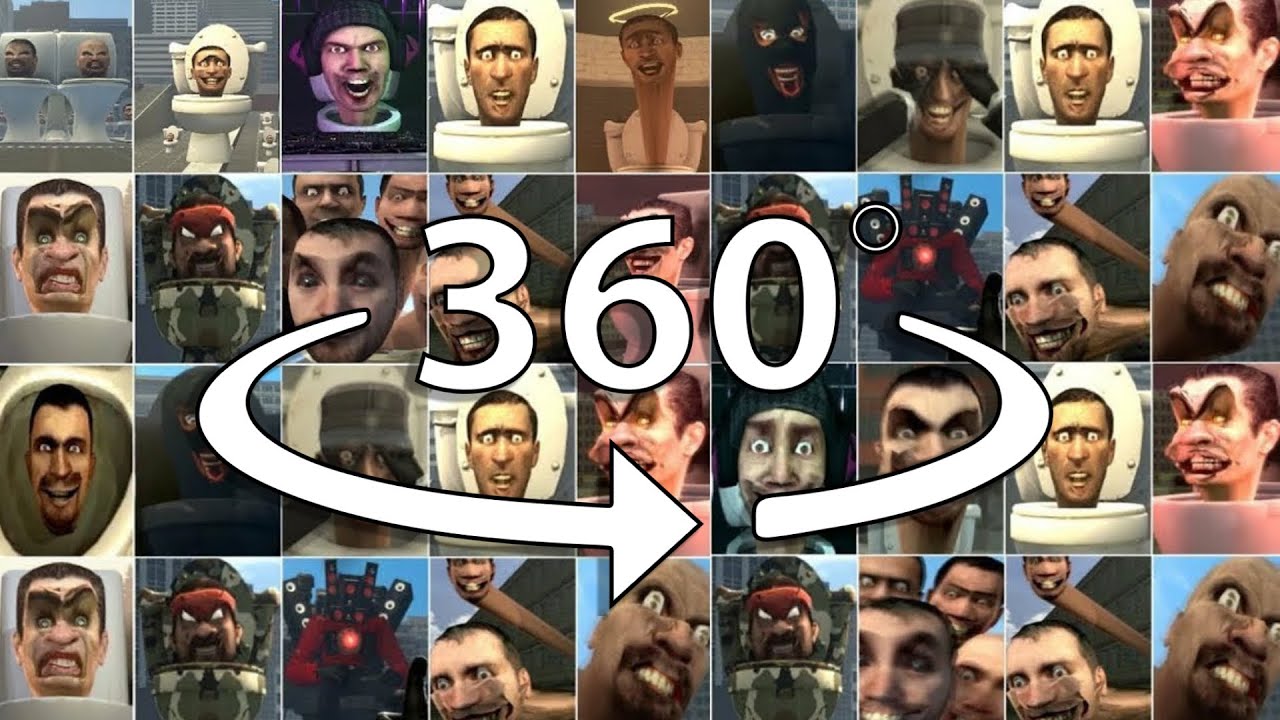 360 VR Skibidi Toilet 1-30 ALL Seasons All Episodes IN 4K