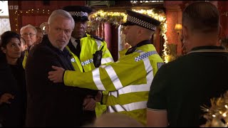 EastEnders 29/12/23: Rocky Is Arrested For The Café Fire