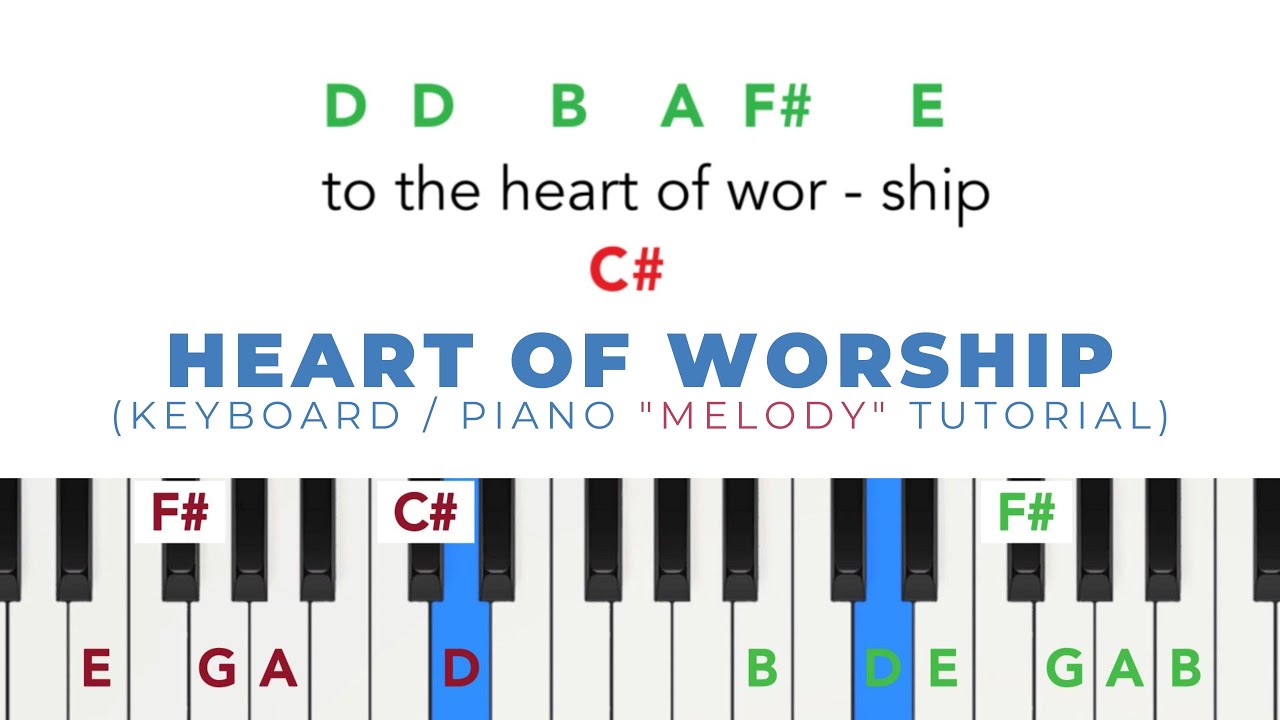 Heart Of Worship | Easy to follow keyboard / piano tutorial | beginner ...