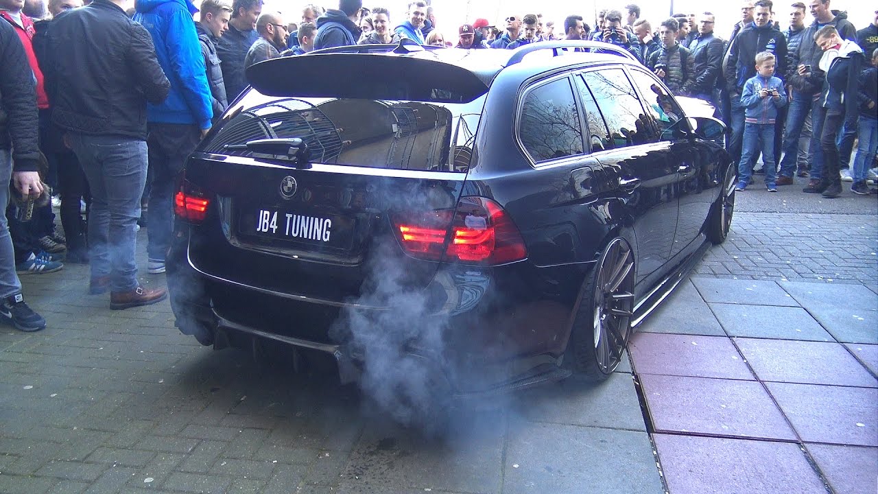 900HP BMW 335i (E91) - CRAZY REVS & BURNOUT! 