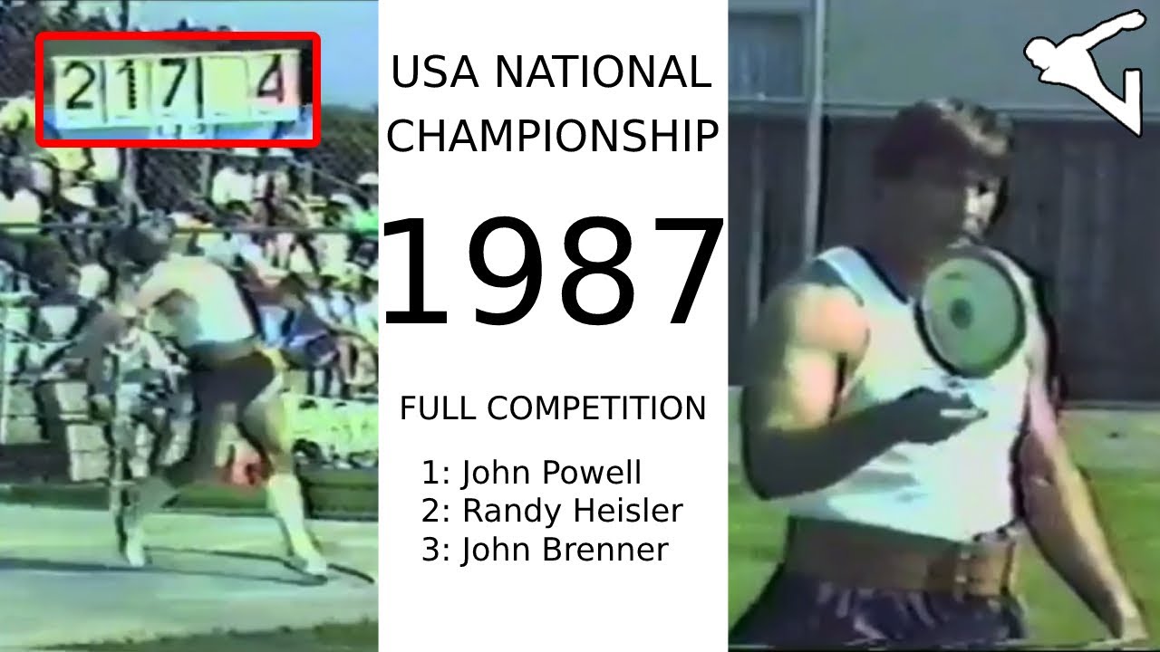 1987 USA National Discus Throw Championship - YouTube