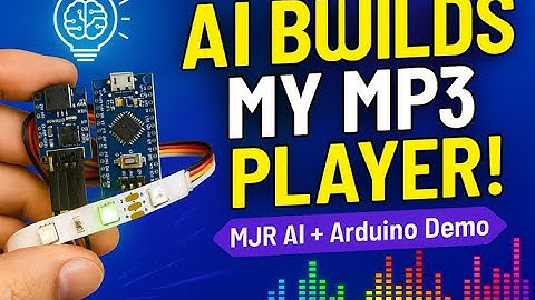 DIY Arduino MP3 Player with MJR AI — Plays Music, Shows Track Info, and Reacts to Sound!