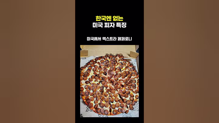 한국엔 없는 미국 피자 특징