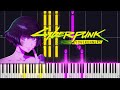 Let you down  cyberpunk edgerunners ending theme piano tutorialsheet in the descriptionanime