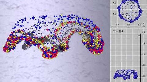 Settling and break-up of Suspension Drops in a Fluid