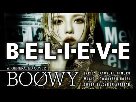 【BOØWY】ボウイ "B-E-L-I-E-V-E"Cyberion Noir Metal verメタル女子が歌ってみた| (Female Vocal) | AI Cover #cover
