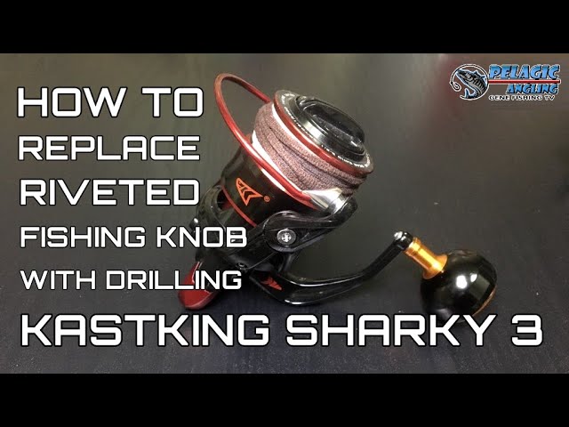 How to Fix Riveted Fishing Reel Knob with a Power Knob 