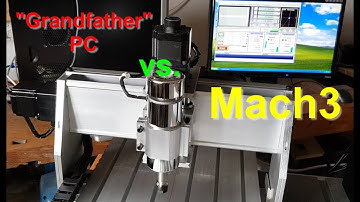 Test of Mach3 running on a very old PC machine