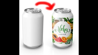 New Warp Cylinder in Photoshop - Quick Mockup Tutorial #photoshop #shorts