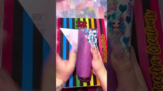 Glittering a snow globe tumbler using Polycrilic #snowglobetumbler