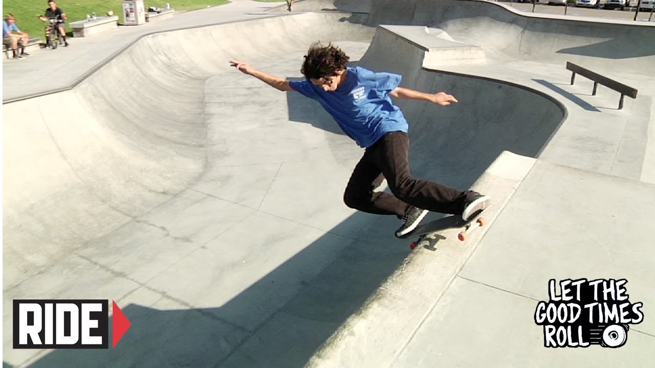 Skateboarder Riley Hawk visits the SiriusXM Studios on August 15