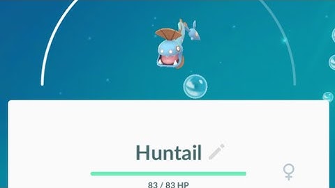 Evolving Clamperl to Huntail in Pokemon Go